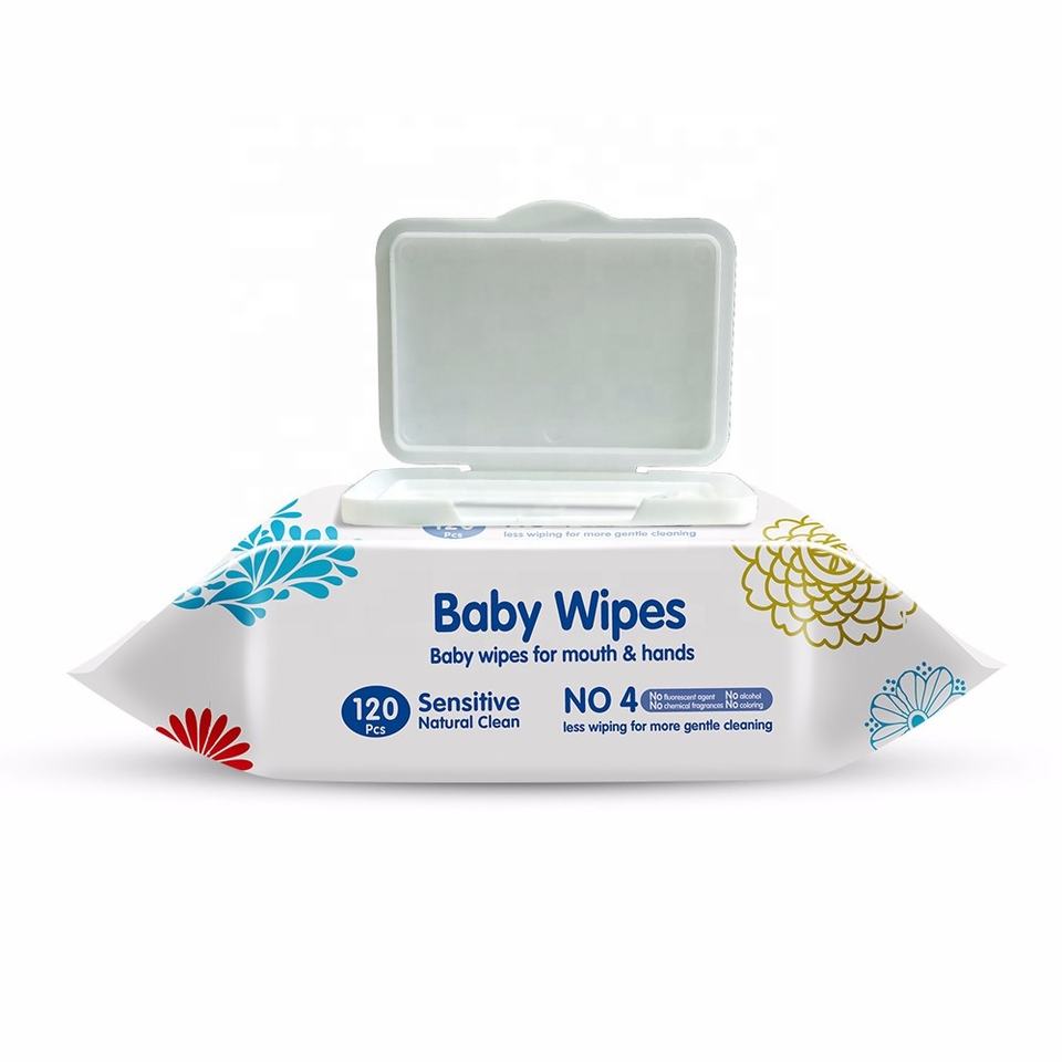 Vendre à chaud Super abordable 100pcs Wipes humides pour le bébé sensible en gros 99 Water Bouth Hand Wipes Wipes